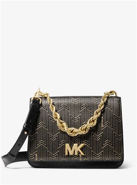 michael kors mott metallic|Mott Leather Crossbody .